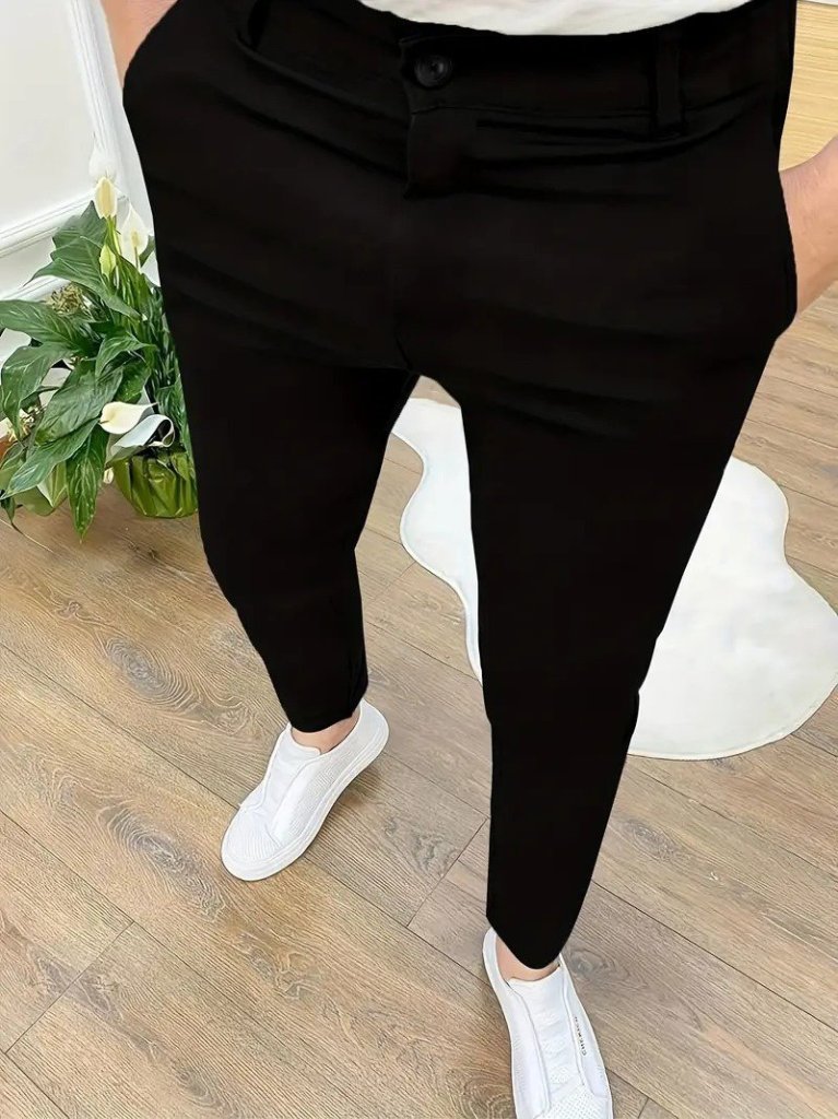 Erkek Cepli Slimfit Atlas Pantolon