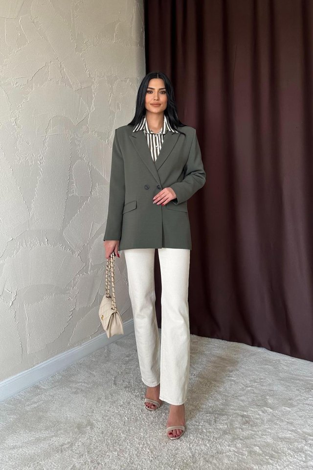 Füme Blazer Ceket