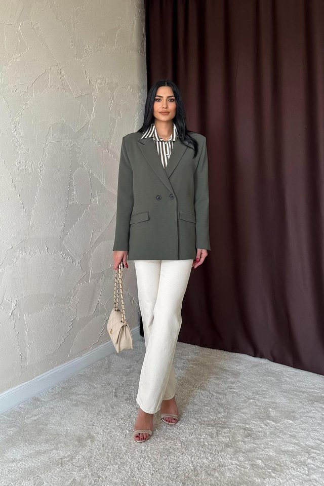 Füme Blazer Ceket
