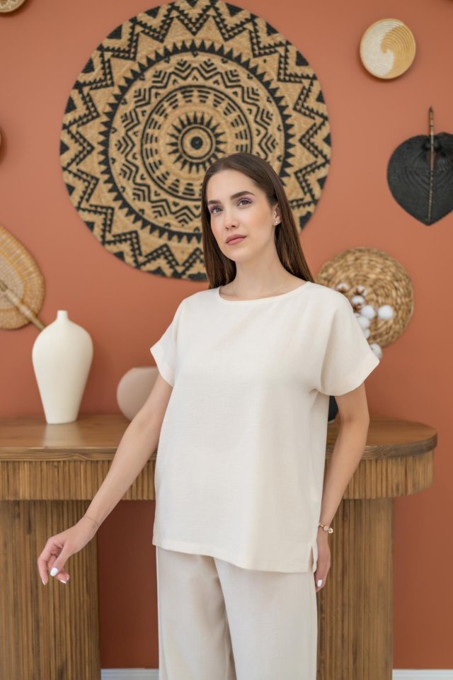 Oranj T-Shirt Ve Pantolon Takım